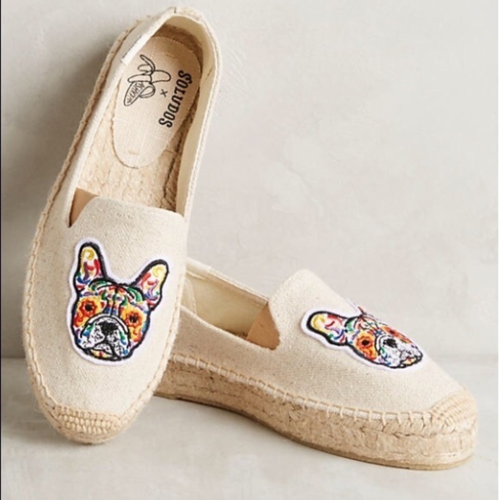 Soludos French Bulldog Espadrilles